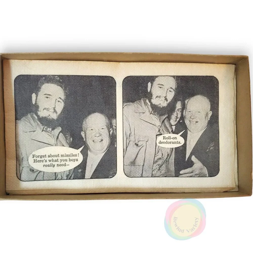 Vintage 1962 Gerald Gardner Satire Napkins Boxed